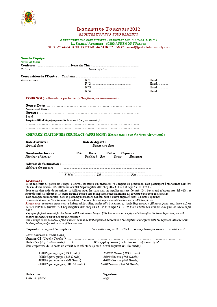 SAVE THE DATE SEPTEMBRE 2012